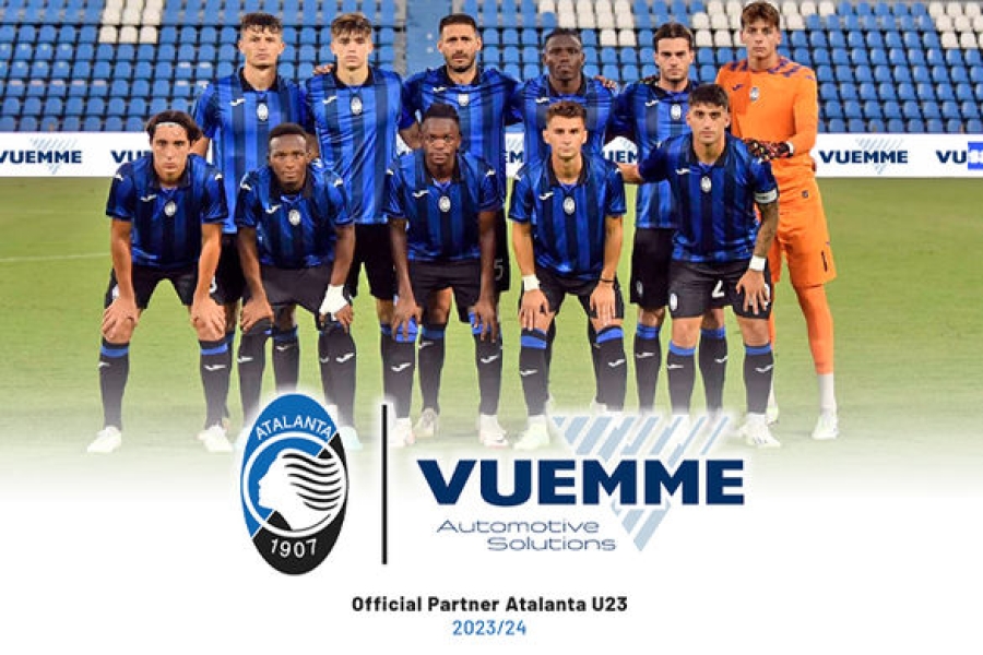 Vuemme annuncia la nuova sponsorizzazione  con la squadra di calcio Atalanta U23 - Vuemme annuncia la nuova sponsorizzazione  con la squadra di calcio Atalanta U23